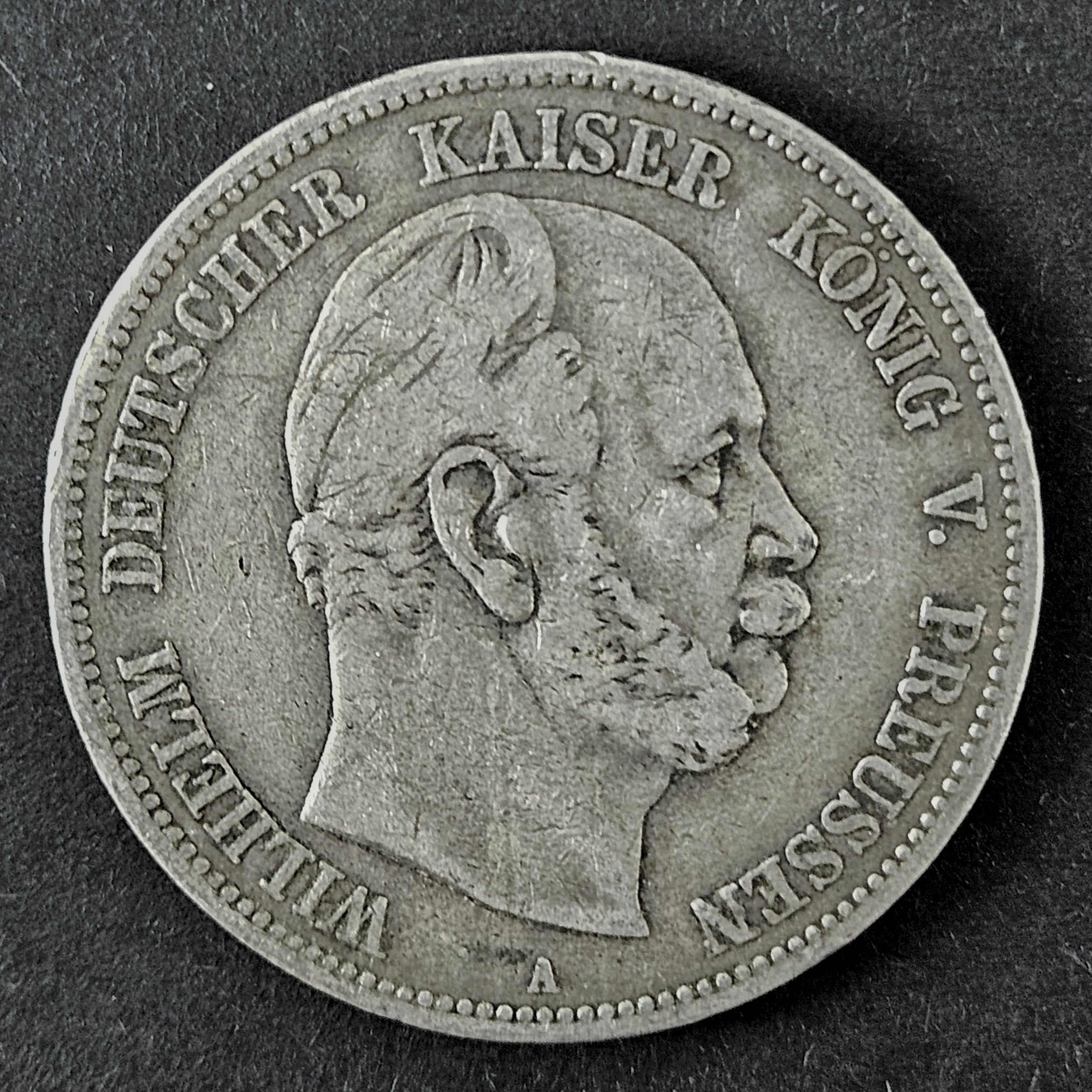 5 Mark Silbermünze 1876 - Wilhelm I.