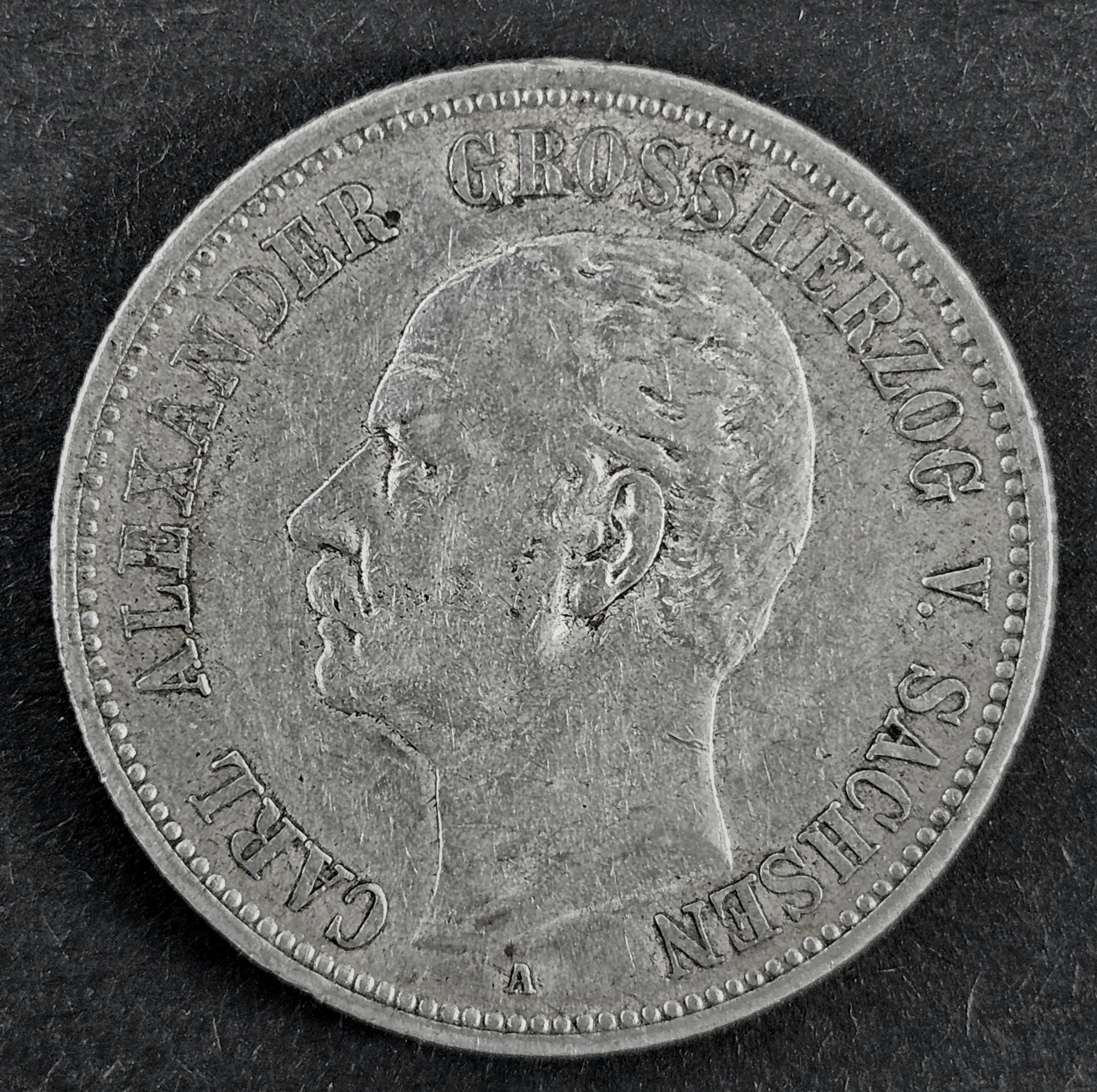 2 Mark Silbermünze 1898 - Carl Alexander von Sachsen