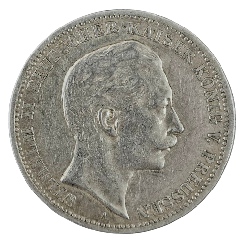 3 Mark Silbermünze 1908 - Wilhelm II.