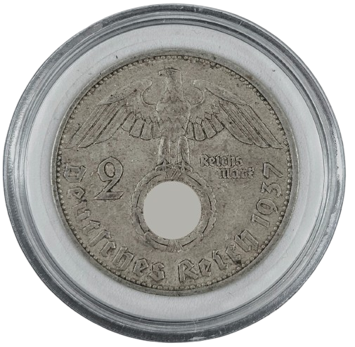 2 Reichsmark Silbermünze 1937 - Paul von Hindenburg