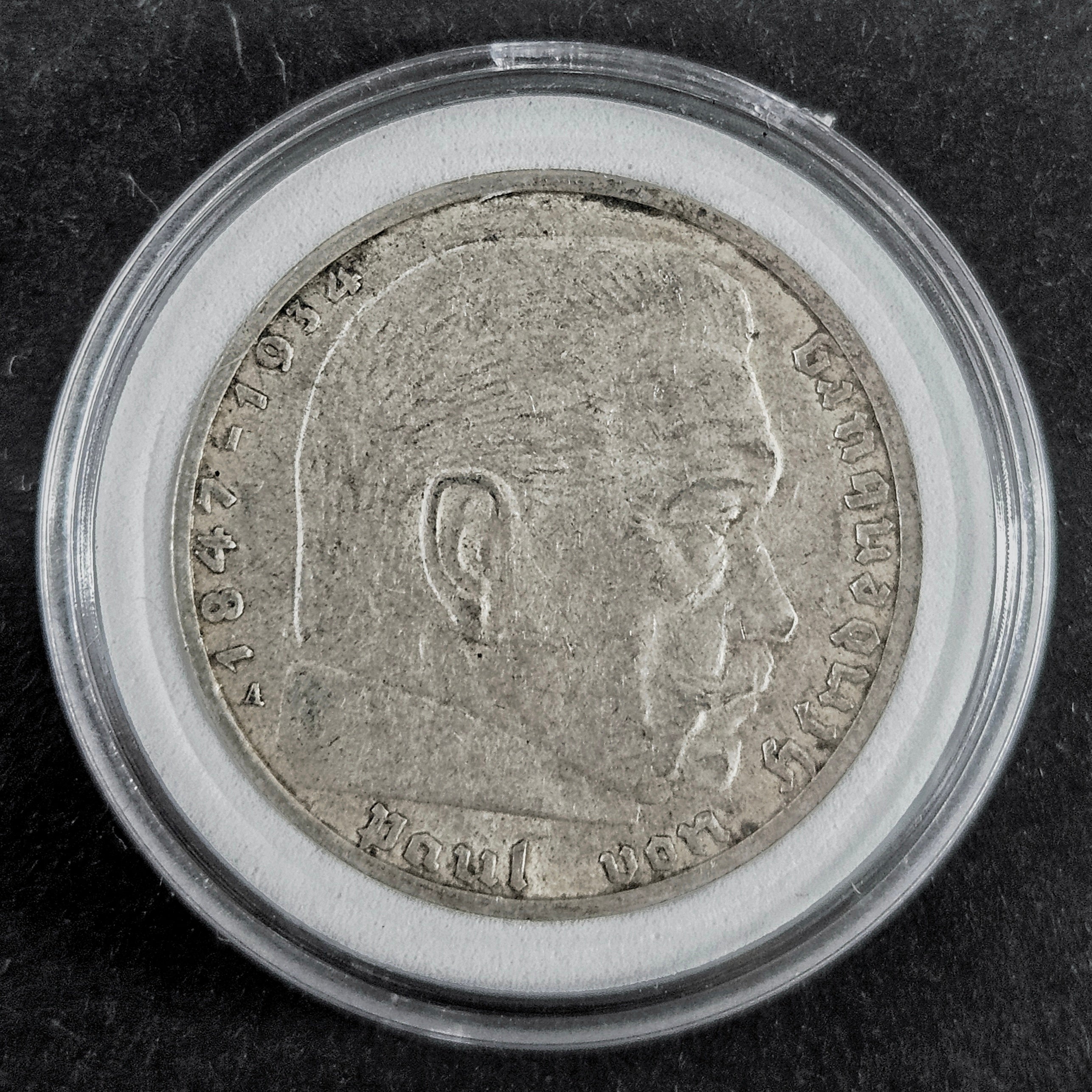 2 Reichsmark Silbermünze 1939 - Paul von Hindenburg