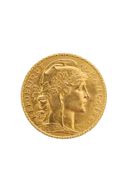 20 Francs Goldmünze Frankreich 1913 (Marianne & Gallischer Hahn)