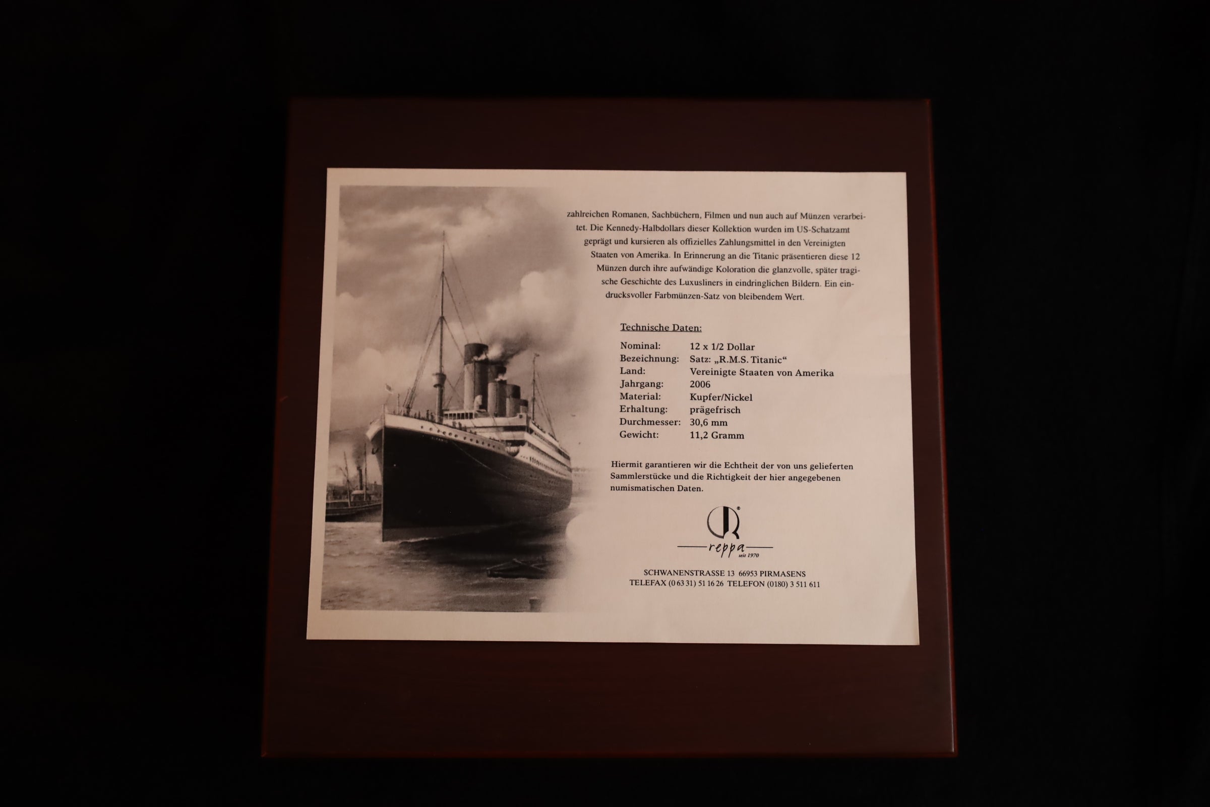 Die R.M.S. Titanic – Münzkollektion | 12er Set | 2006 | Prägefrisch