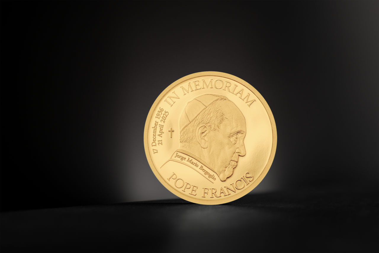 0.5 g Goldmünze 2025 – In Erinnerung Papst Franziskus in Präsentationsbox (Proof | Classic Minting | Cook Islands | CIT)