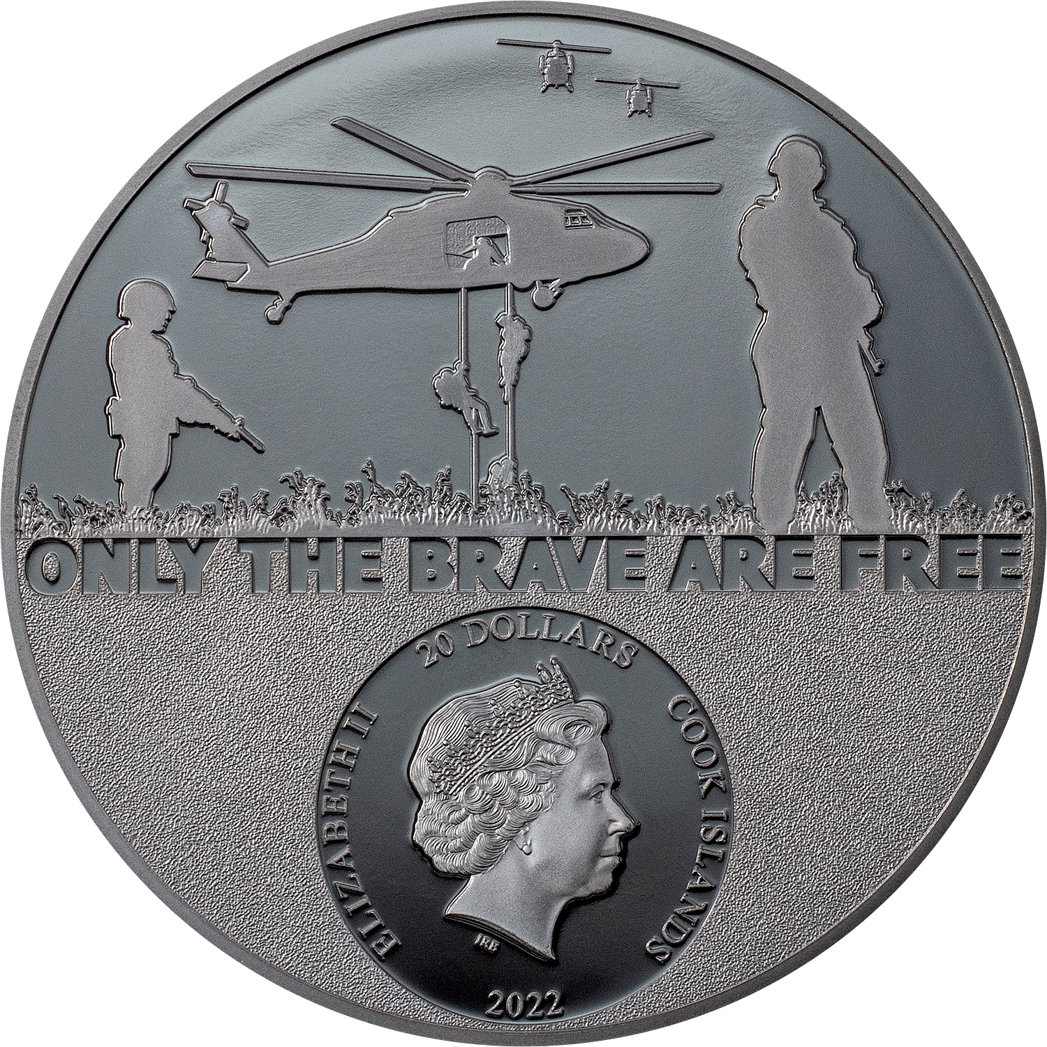 3 oz Silber Real Heroes Special Forces 2022 (Black Proof | Auflage: 750 | CIT)