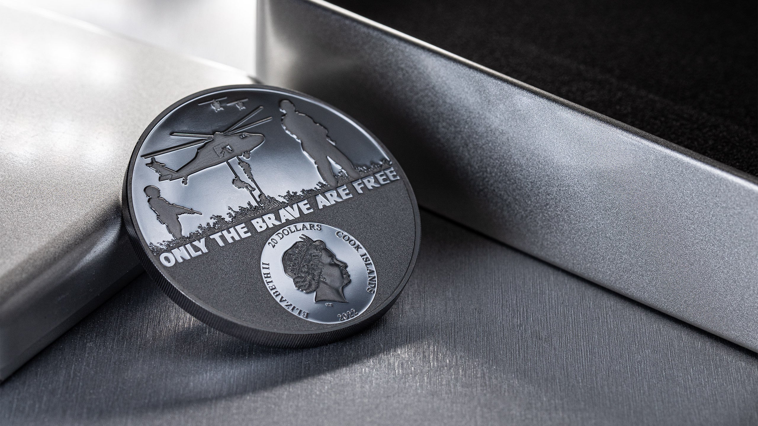 3 oz Silber Real Heroes Special Forces 2022 (Black Proof | Auflage: 750 | CIT)