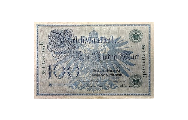 Reichsbanknote 100 Mark – 7. Februar 1908 (Grün)