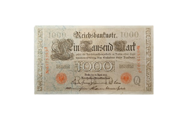 Reichsbanknote 1000 Mark – 21. April 1910 ( Rot / 10 Stk.)