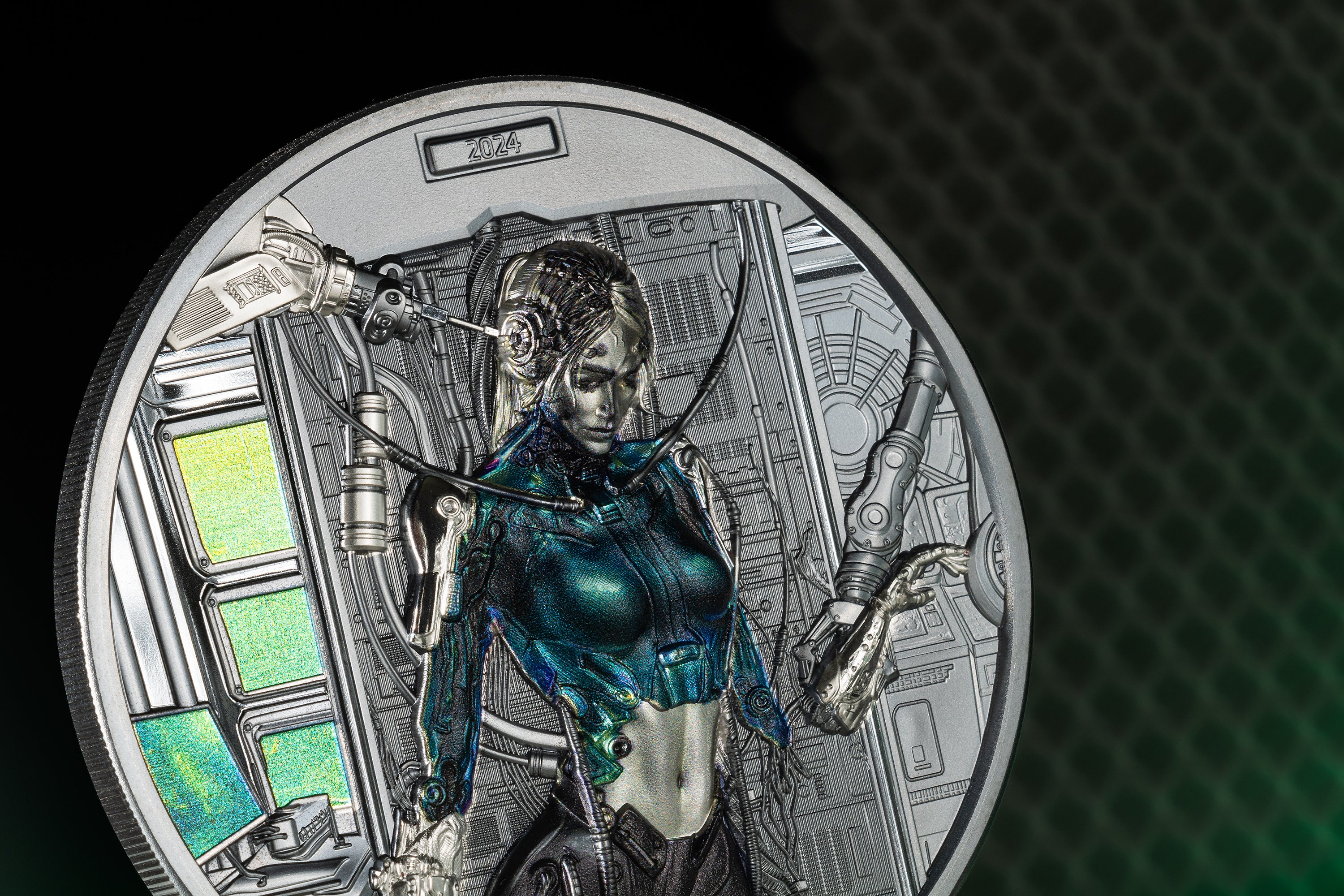 3 oz Sammlermünze .999 Silber Cyber Queen - The Rebirth 2024 (Black Proof | CIT | Auflage: 888)