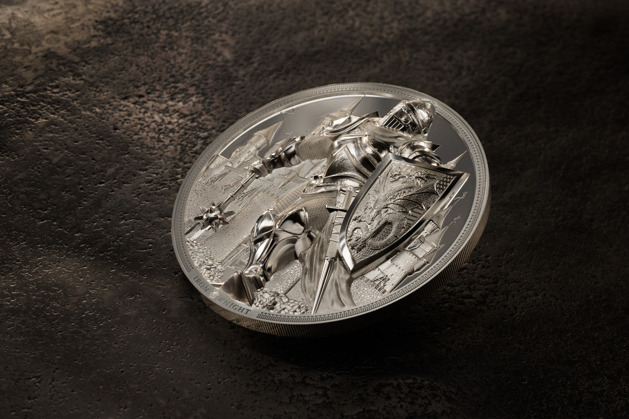 5 oz Silbermünze Iron Knight - CIT 2024 (Polierte Platte | smartminting® 4.0 | Auflage: 555)