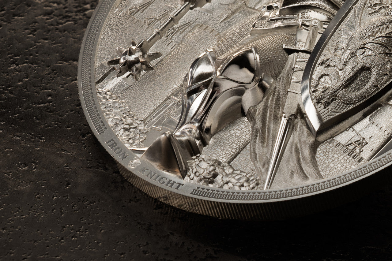 5 oz Silbermünze Iron Knight - CIT 2024 (Polierte Platte | smartminting® 4.0 | Auflage: 555)