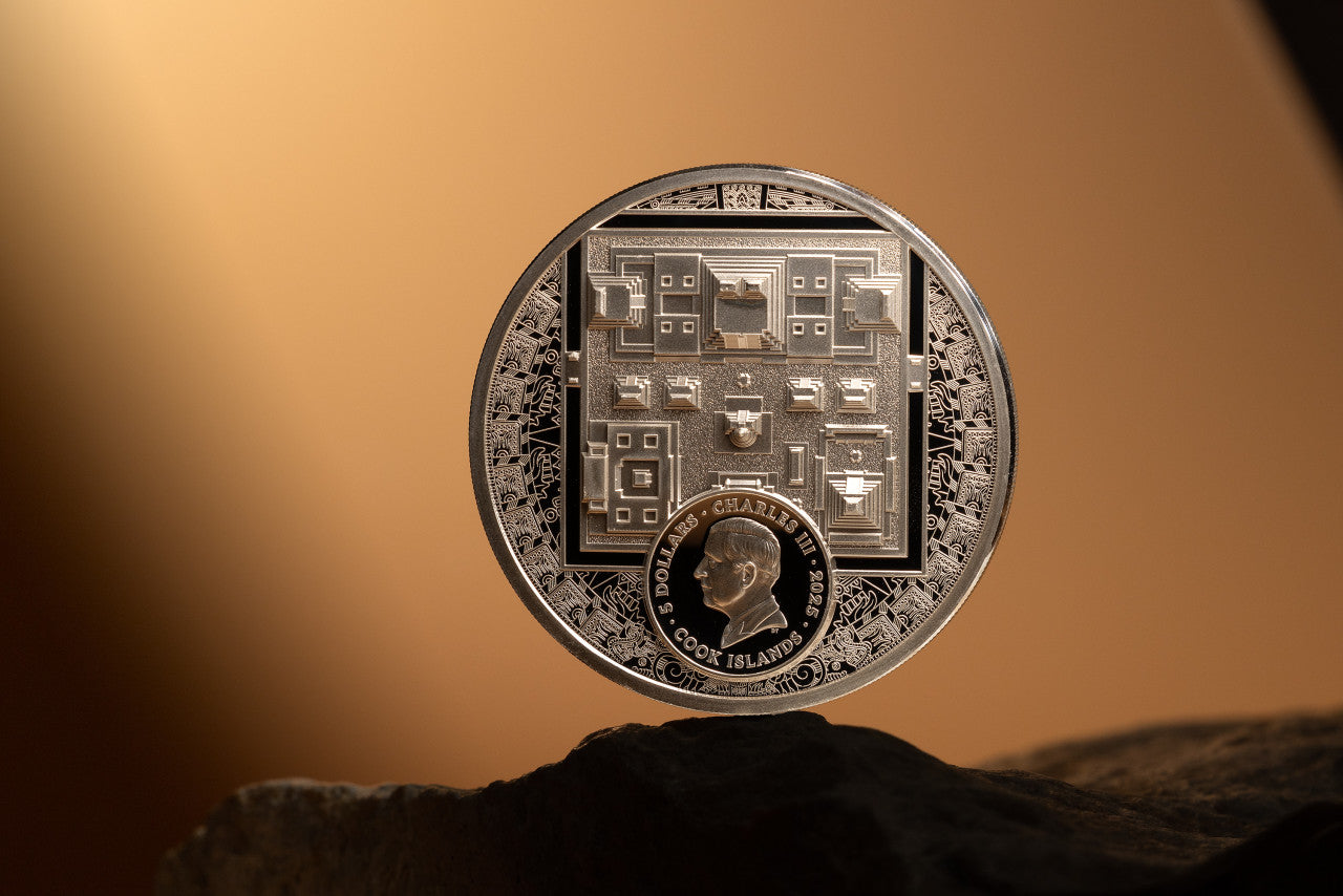 1 oz Silbermünze 2025 – Aztec Empire (BU | High Relief | CIT)