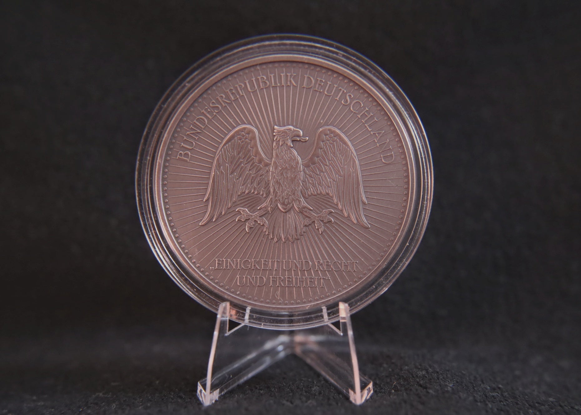 5 oz Silbermedaille Einigkeit und Recht und Freiheit limitierte Auflage 999 Stück