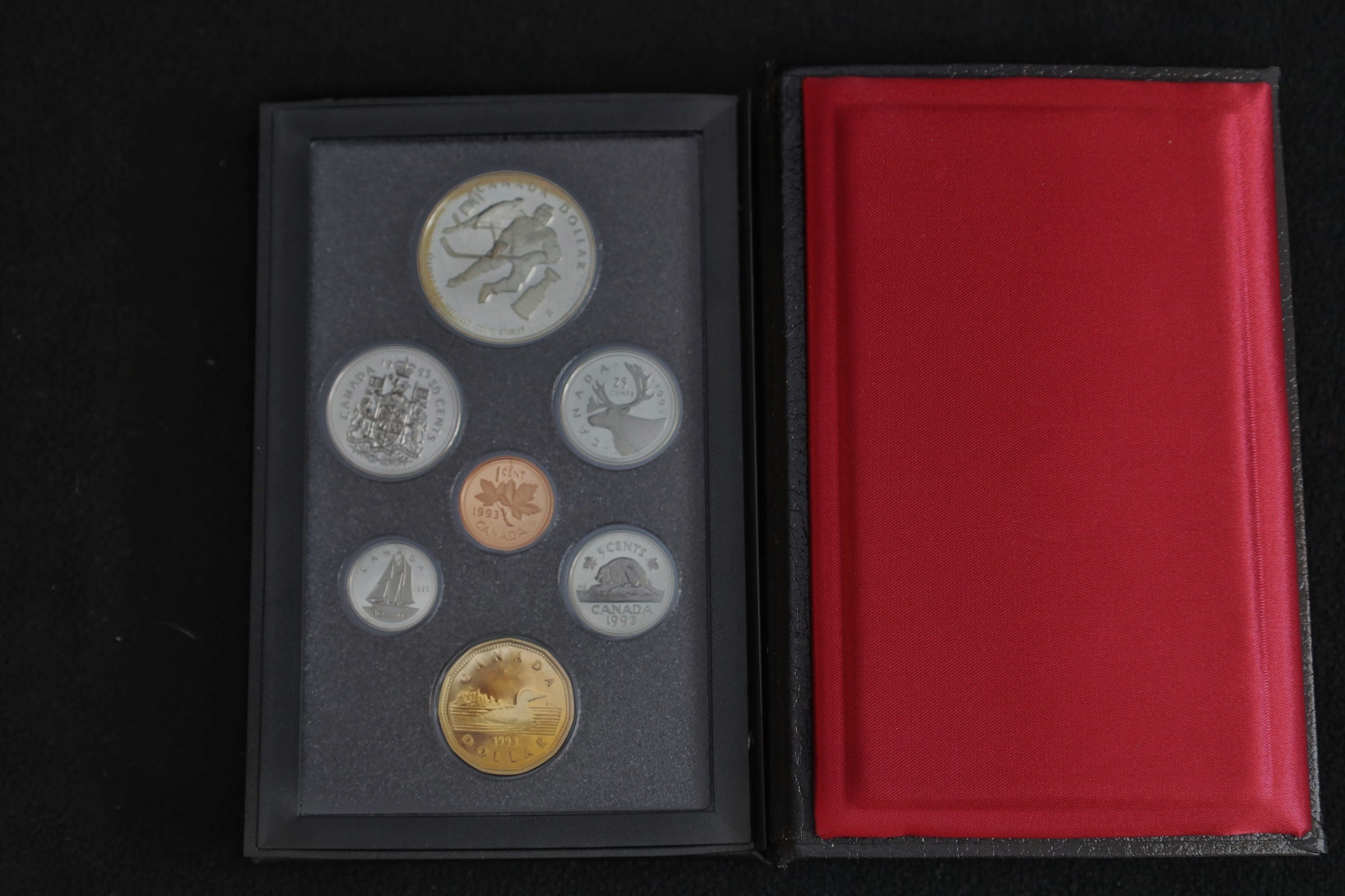 1993 Kanada Doppel-Dollar-Proof-Set – 7 Münzen zur Stanley Cup Gedenkausgabe (PP)