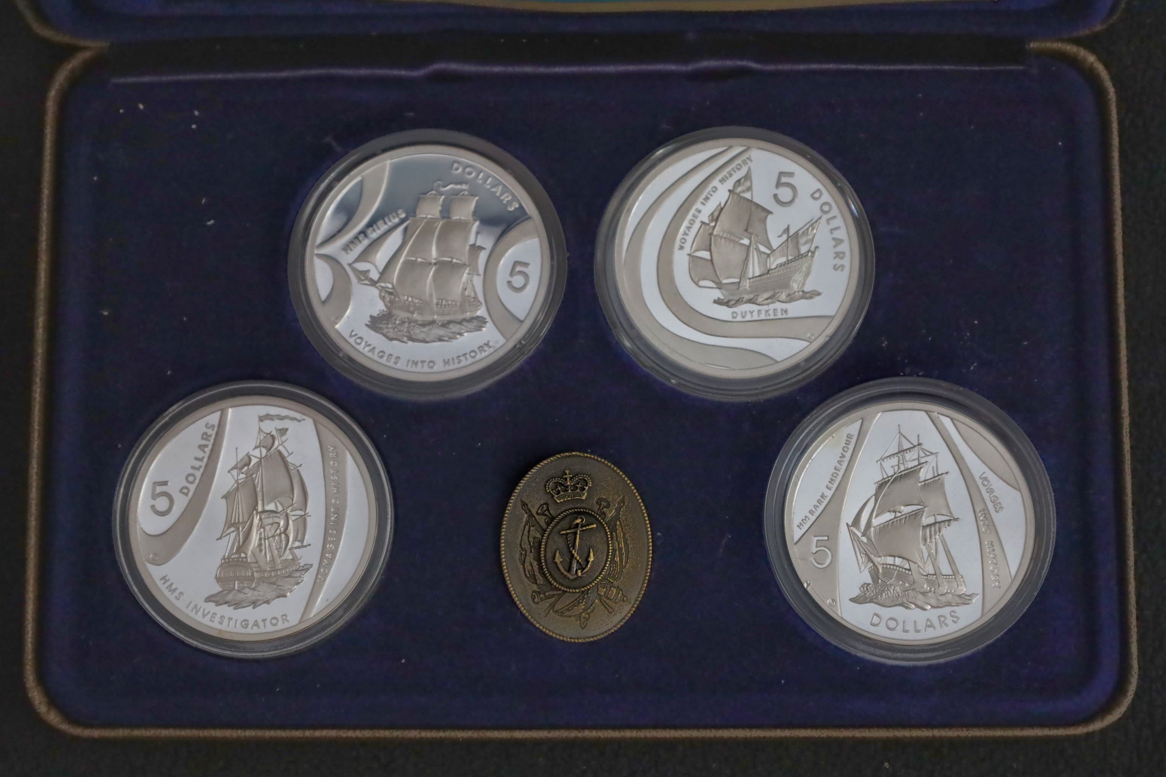Masterpieces-Serie Schiffsmotive Set Silver 2002