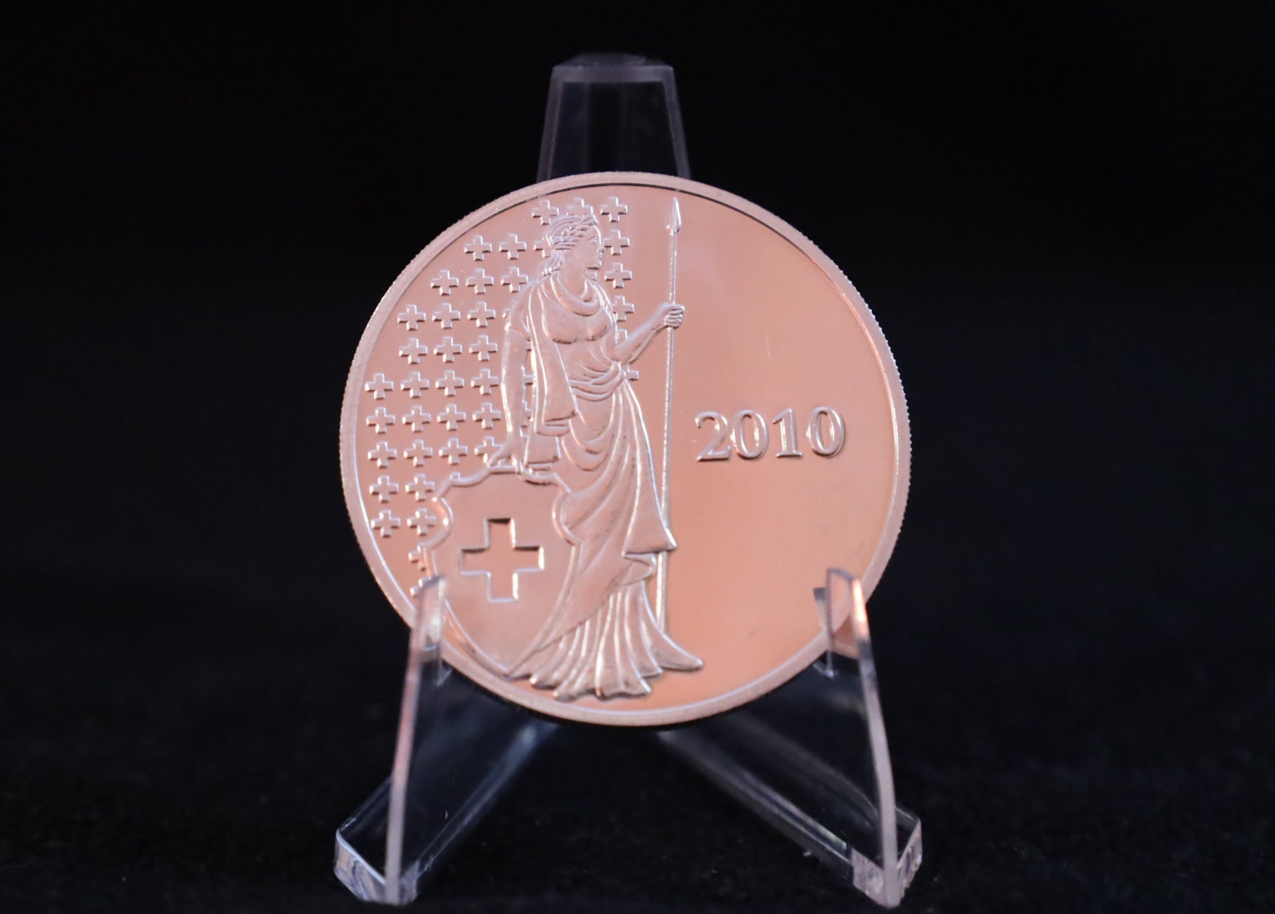 1 oz Silbermedaille Helvetia 2010 – Schweizer Präzision (999 Silber)