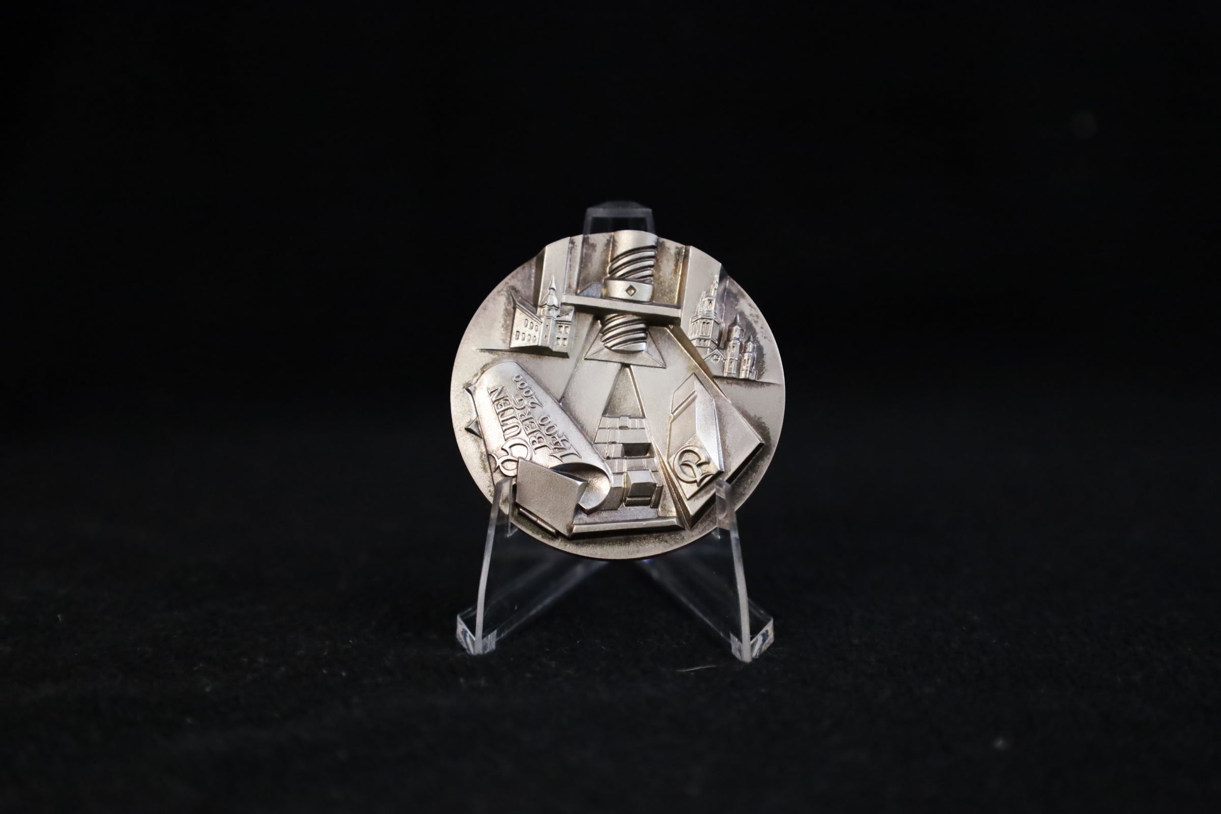 3D-Hochrelief Silbermedaille Johannes Gutenberg 2000 – Numismatische Gesellschaft Mainz-Wiesbaden