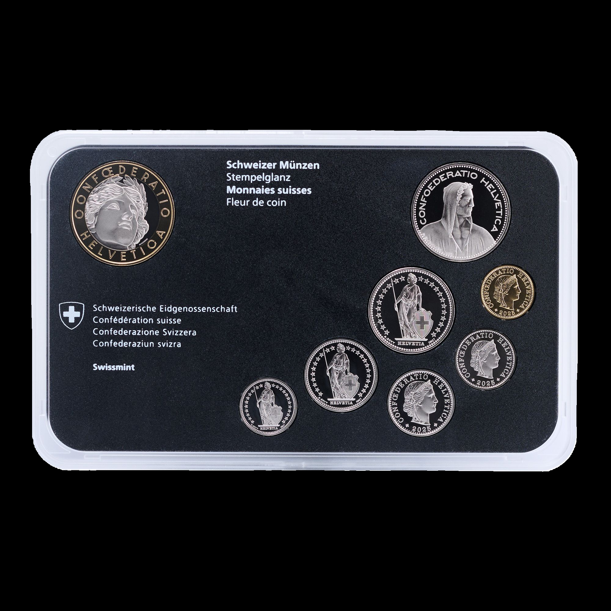 18,85 Franken Schweiz Münzsatz 2025 CuNi St (Swissmint; stempelglanz)