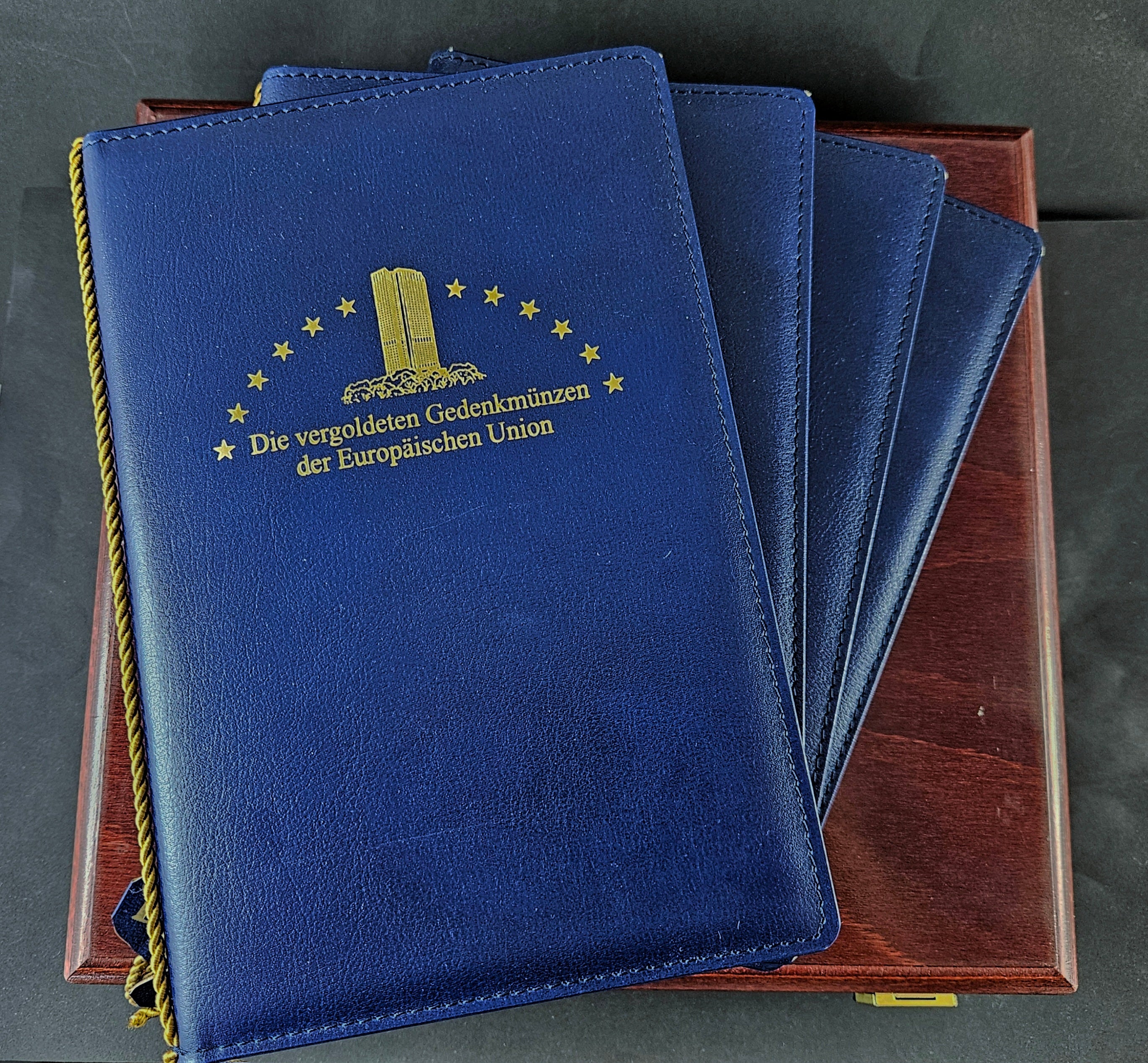 Vergoldete Gedenkmünzen der Europäischen Union