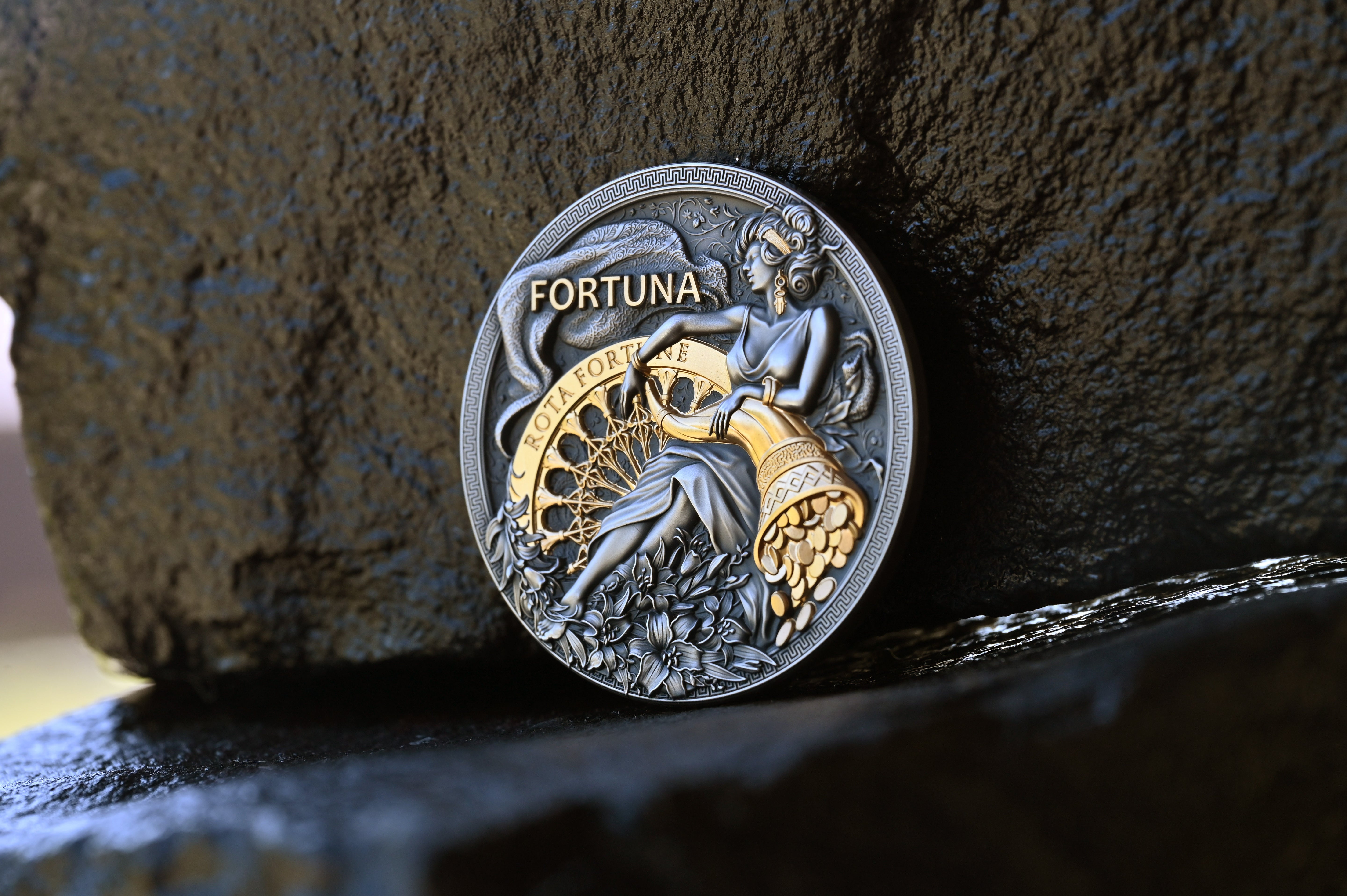 2 oz Silbermünze Fortuna, Niue 2023 ( T&S | Auflage: 500)