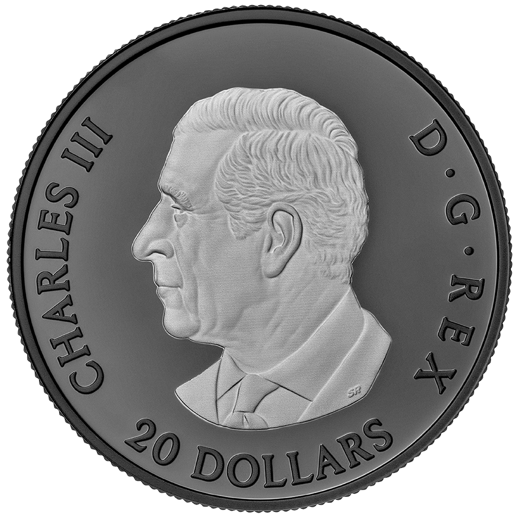1 oz Silber Maple Leaf 2025 – Rhodium Veredelung (Kanada | Auflage: 7.000)