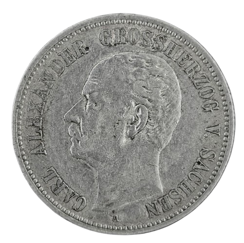 2 Mark Silbermünze 1898 - Carl Alexander von Sachsen