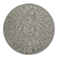 2 Mark Silbermünze 1898 - Carl Alexander von Sachsen