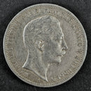 3 Mark Silbermünze 1908 - Wilhelm II.
