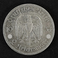 2 Reichsmark Silbermünze 1934 - Paul von Hindenburg