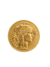 20 Francs Goldmünze Frankreich 1913 (Marianne & Gallischer Hahn)