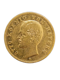 20 Mark Goldmünze Deutsches Kaiserreich 1888 (Otto von Bayern | Prägestätte D)