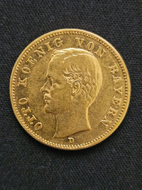 20 Mark Goldmünze Deutsches Kaiserreich 1888 (Otto von Bayern | Prägestätte D)