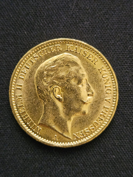 20 Mark Goldmünze Deutsches Kaiserreich | Wilhelm II. Preußen (versch. Jahrgänge | Prägestätte A)