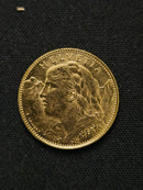 10 Franken Goldmünze Helvetia  (verschiedene Jahrgänge)