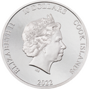 2 oz Silbermünze The Rock Silverland - Cook Islands 2022 (PP | Auflage: 1.777)