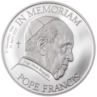 1 oz Silbermünze 2025 – In Erinnerung Papst Franziskus in Präsentationsbox (Proof | Classic Minting | Cook Islands  | CIT)