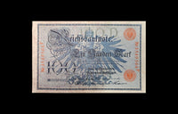 Reichsbanknote 100 Mark – 7. Februar 1908 (Rot)