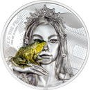 2 oz Silber Kiss the Frog Eye of a Fairytale (Cook Islands 2023 | PP | High Relief | Auflage: 999)