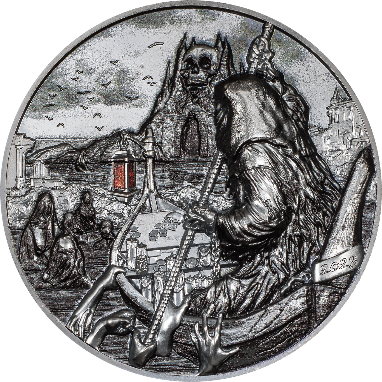 3 oz Silbermünze Ferryman Of The Dead – Charon 2023 (Black Proof | Auflage: 888)