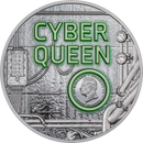 3 oz Sammlermünze .999 Silber Cyber Queen - The Rebirth 2024 (Black Proof | CIT | Auflage: 888)
