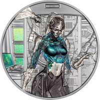 3 oz Sammlermünze .999 Silber Cyber Queen - The Rebirth 2024 (Black Proof | CIT | Auflage: 888)