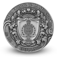 2 oz Silbermünze Don Quixote, Niue ( T&S | Auflage: 500)