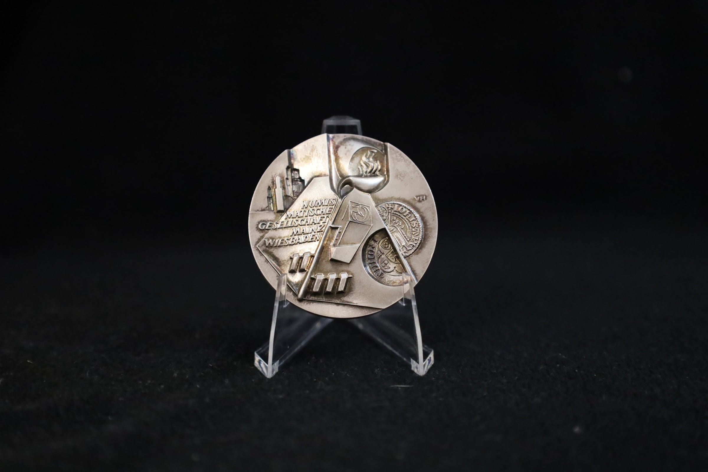 3D-Hochrelief Silbermedaille Johannes Gutenberg 2000 – Numismatische Gesellschaft Mainz-Wiesbaden