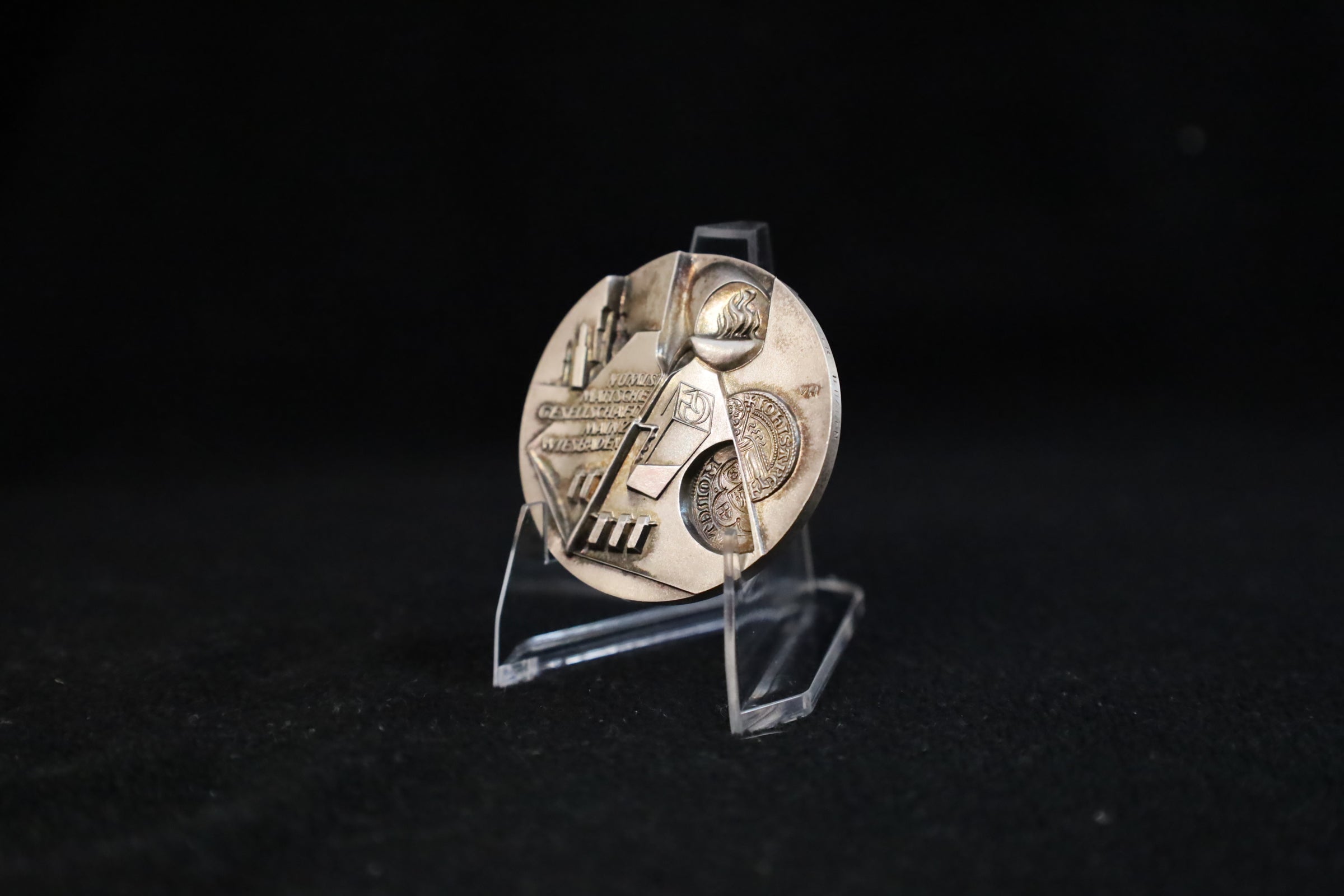 3D-Hochrelief Silbermedaille Johannes Gutenberg 2000 – Numismatische Gesellschaft Mainz-Wiesbaden