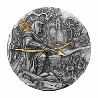 2 oz Silbermünze Robin Hood, Kamerun 2024 ( T&S | Auflage: 500)