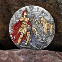 2 oz Silbermünze Troya 2024 – Niue (T&S | Auflage: 500 | .999 Feinsilber)