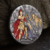 2 oz Silbermünze Troya 2024 – Niue (T&S | Auflage: 500 | .999 Feinsilber)