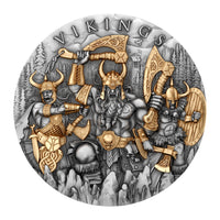 2 oz Silbermünze Vikings, Niue 2024 ( T&S | Auflage: 500)