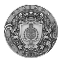 2 oz Silbermünze Vikings, Niue 2024 ( T&S | Auflage: 500)
