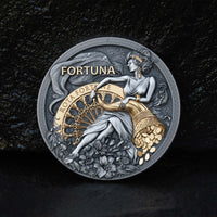 2 oz Silbermünze Fortuna, Niue 2023 ( T&S | Auflage: 500)